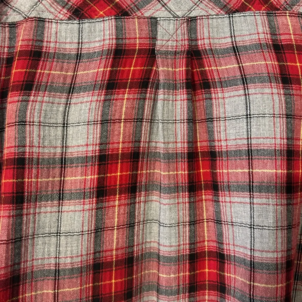 Lucky Brand Red and Gray Plaid Shirt - Picture 4 of 4